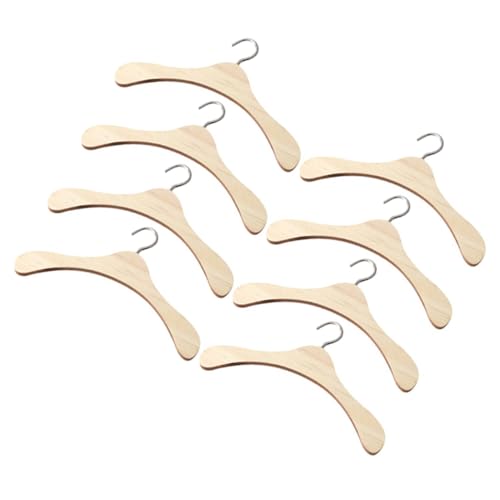 PartyKindom 8 Stück Teiliges Miniatur Holz Kleiderbügel für Puppen Stabile Platzsparende Kleiderständer Praktische Aufbewahrung für Puppenkleidung Kompakt und Vielseitig für Dollhouse Zubehör PartyKindom 8 Stück Teiliges Miniatur Holz Kleiderbügel für Puppen Stabile Platzsparende Kleiderständer Praktische Aufbewahrung für Puppenkleidung Kompakt und Vielseitig für Dollhouse Zubehör von PartyKindom
