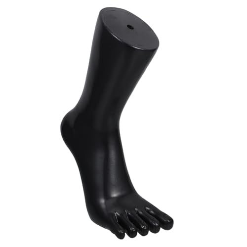 PartyKindom Ausstellungsständer für Fußmodelle verkaufsdisplay Fotorequisit Fuß Fotorequisite Fuß Sandalen-Socken-Mannequin Füße Modell Mannequin-Fußsockenanzeige Modell kurze Schuhe PVC Black von PartyKindom