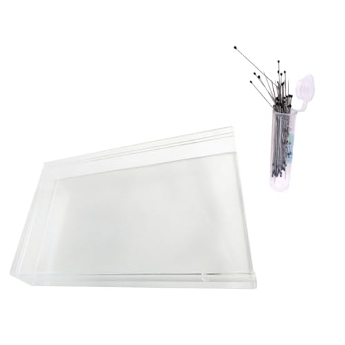 PartyKindom Box Mit 2 Sätzen Kristallprobenkasten Ausstellungskoffer Pinning-Kit Käfig Insekten-Display-Set Insektenpräparat Insekten-Display-Kit Bug-Capture-Tool Plastik Transparent von PartyKindom