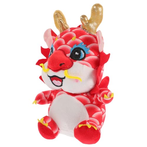 PartyKindom Drachen Plüschtier Puppe Maskottchen Drache Gefüllt Kuscheltier Drache Ausgestopfte Drachenfigur Plüschdrache Plüsch Chinesischer Drache Neujahrsmaskottchen Baumwolle von PartyKindom