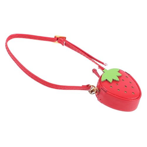 PartyKindom Einstellbare Mini Erdbeer Handtasche für Puppen Maßstab PU Crossbody Tasche Modisches Puppen Outfit Zubehör PartyKindom Einstellbare Mini Erdbeer Handtasche für Puppen Maßstab PU Crossbody Tasche Modisches Puppen Outfit Zubehör von PartyKindom