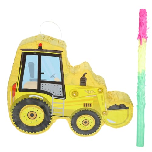 PartyKindom Gelbes Bagger Pinata mit Pinata für Geburtstagsfeiern Kreative Partydekoration Baupartys Einzigartiges Partyzubehör für Familienfest PartyKindom Gelbes Bagger Pinata mit Pinata für Geburtstagsfeiern Kreative Partydekoration Baupartys Einzigartiges Partyzubehör für Familienfest von PartyKindom
