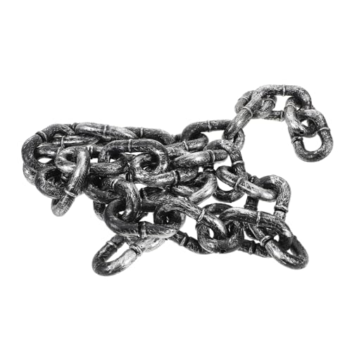 PartyKindom Halloween Plastik-Kette Realistische Flexible Gefängnis-deko Leicht und Kompakt für Piraten Gefangenenkostüme Sowie Gruselige Halloween-Dekorationen und Spukhaus-Accessoires PartyKindom Halloween Plastik-Kette Realistische Flexible Gefängnis-deko Leicht und Kompakt für Piraten Gefangenenkostüme Sowie Gruselige Halloween-Dekorationen und Spukhaus-Accessoires von PartyKindom