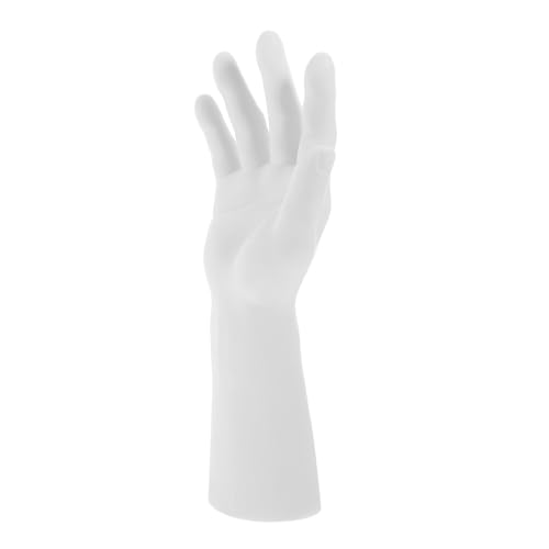 PartyKindom Handmodell-requisiten Handmodell Aus Kunststoff Displayhalter Für Handmodelle Handpuppe Aus Kunststoff Handschaufensterpuppe Zur Schmuckpräsentation Mannequin-hand Plastik Weiß von PartyKindom