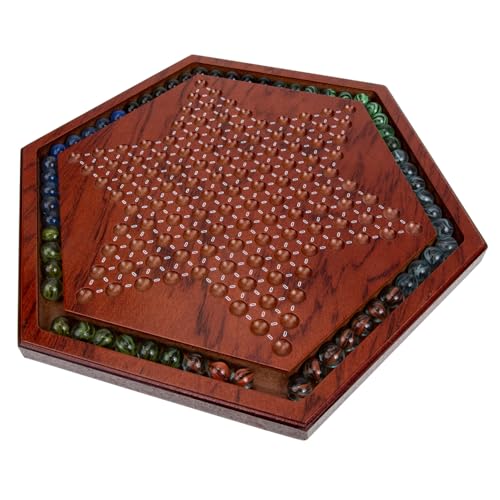 PartyKindom Hexagon Chinese Checkers aus Holz Pädagogisches Familienbrettspiel für Erwachsene Fördert Hand Auge Koordination und Strategisches Glatte Oberfläche Mehrspielerfreundlich PartyKindom Hexagon Chinese Checkers aus Holz Pädagogisches Familienbrettspiel für Erwachsene Fördert Hand Auge Koordination und Strategisches Glatte Oberfläche Mehrspielerfreundlich von PartyKindom