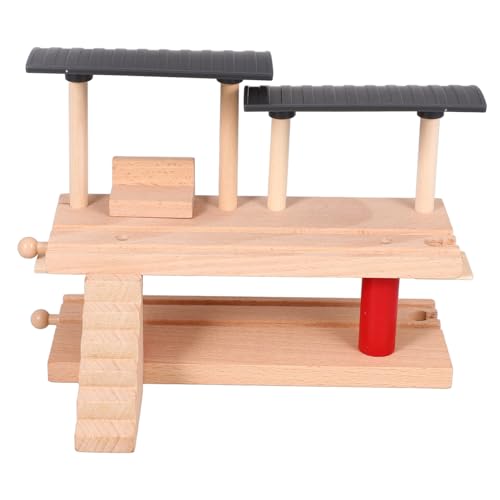 PartyKindom Holz Doppelstock Zug Plattform DIY Eisenbahn Gleis Zubehör Teiliges Kompatibel mit Holzeisenbahn Pädagogisches Ab Jahren PartyKindom Holz Doppelstock Zug Plattform DIY Eisenbahn Gleis Zubehör Teiliges Kompatibel mit Holzeisenbahn Pädagogisches Ab Jahren von PartyKindom