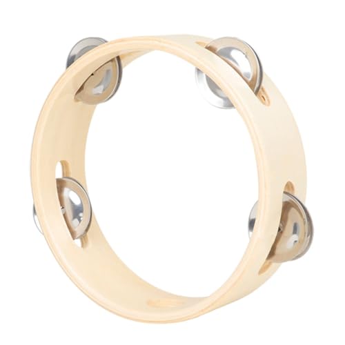 PartyKindom Holz Tamburin Handliches Schlaginstrument Musikspielzeug Handglocke für Frühe Musikalische und Kreative Klangspiele Stabiles Naturmaterial Einzigartiges Farbdesign PartyKindom Holz Tamburin Handliches Schlaginstrument Musikspielzeug Handglocke für Frühe Musikalische und Kreative Klangspiele Stabiles Naturmaterial Einzigartiges Farbdesign von PartyKindom