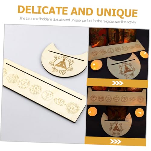 PartyKindom Holz Tarotkartenhalter Mond und Design Dekorativer Halter für Tarotkarten Leichter Tragbarer Halter für Wahrsagung Meditation und Altar Dekoration Geeignet für Spirituelle PartyKindom Holz Tarotkartenhalter Mond und Design Dekorativer Halter für Tarotkarten Leichter Tragbarer Halter für Wahrsagung Meditation und Altar Dekoration Geeignet für Spirituelle von PartyKindom