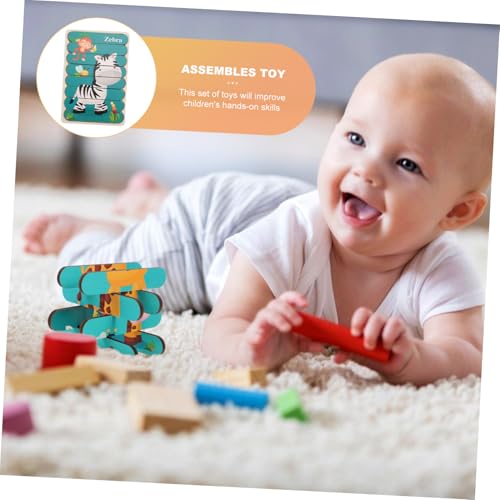 PartyKindom Holzstab Puzzle Doppelseitiges Lernspielzeug mit Zebra Giraffe Pädagogisch Geruchsneutral Fördert Hand Auge Koordination für Kleinkinder Ab Jahren PartyKindom Holzstab Puzzle Doppelseitiges Lernspielzeug mit Zebra Giraffe Pädagogisch Geruchsneutral Fördert Hand Auge Koordination für Kleinkinder Ab Jahren von PartyKindom