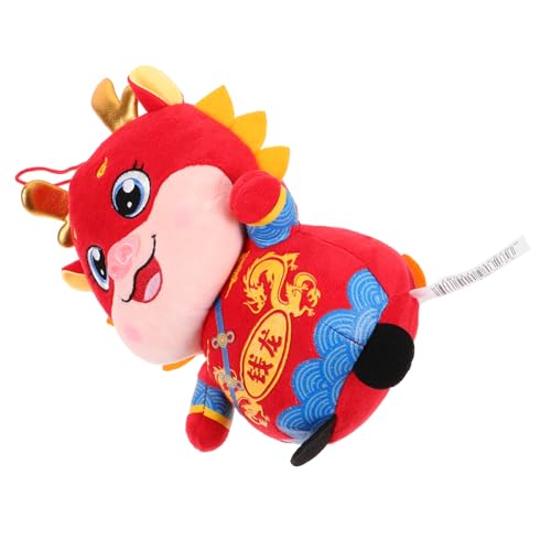 PartyKindom Jahr des Drachen-Plüschspielzeugs kinderspielzeug Tier Dragon Stofftier Drachenfigur Drachenspielzeug im chinesischen Stil süße Kuscheltiere Baumwolle von PartyKindom