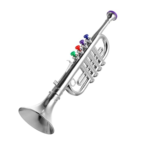 PartyKindom Lernspielzeug Trompete aus Hochwertigem Kunststoff Leichtes und Tragbares Musikinstrument für Anfänger Fördert Kreativität und Musikalisches Interesse bei Jungen und Mädchen PartyKindom Lernspielzeug Trompete aus Hochwertigem Kunststoff Leichtes und Tragbares Musikinstrument für Anfänger Fördert Kreativität und Musikalisches Interesse bei Jungen und Mädchen von PartyKindom