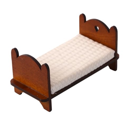 PartyKindom Maßstab mit Realistischem Bettzeug Stabiles Puppenmöbel für Kleine Räume Dekoratives Schlafzimmerzubehör für Sammler und Bastler PartyKindom Maßstab mit Realistischem Bettzeug Stabiles Puppenmöbel für Kleine Räume Dekoratives Schlafzimmerzubehör für Sammler und Bastler von PartyKindom