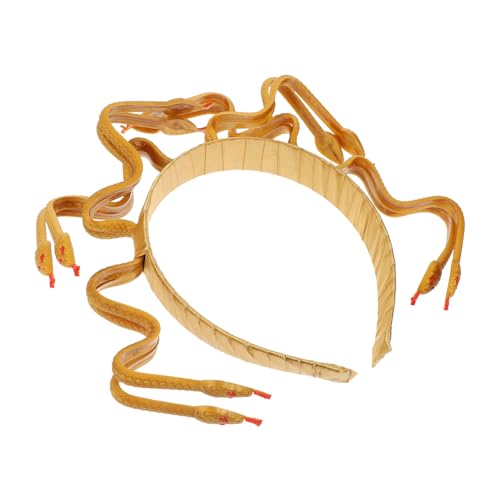 PartyKindom Medusa Kopfschmuck Schlangen Headpiece Goldfarben Langlebig Bruchfest Angenehm zu Tragen für Cosplay Halloween Karneval Party Bühnenauftritte PartyKindom Medusa Kopfschmuck Schlangen Headpiece Goldfarben Langlebig Bruchfest Angenehm zu Tragen für Cosplay Halloween Karneval Party Bühnenauftritte von PartyKindom