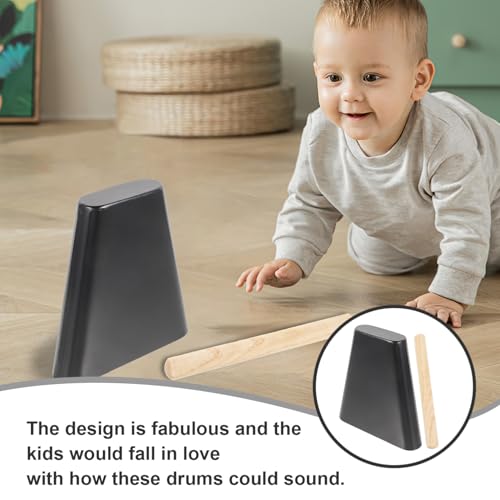 PartyKindom Metall Kuhglocke mit Holzklöppel Percussion Musikinstrument Schlagzeug Zubehör Ergonomisch Glatte Kanten Schwarzes Design für Geburtstagsgeschenk PartyKindom Metall Kuhglocke mit Holzklöppel Percussion Musikinstrument Schlagzeug Zubehör Ergonomisch Glatte Kanten Schwarzes Design für Geburtstagsgeschenk von PartyKindom