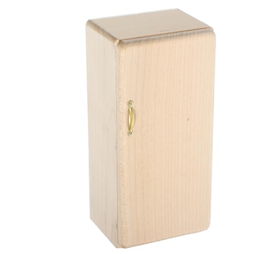 PartyKindom Mini Holz Eisfach Kühlschrank Modell Naturbelassen Hochrealistische Puppenhaus Küche Kompakt Glatte Oberfläche für Miniatur Szenen und Kreative Raumdekoration PartyKindom Mini Holz Eisfach Kühlschrank Modell Naturbelassen Hochrealistische Puppenhaus Küche Kompakt Glatte Oberfläche für Miniatur Szenen und Kreative Raumdekoration von PartyKindom