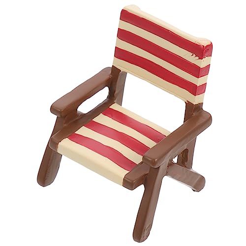 PartyKindom Miniatur Mini Strandstuhl Dekofigur aus Stabilem Resin Kompakte Miniatur Strandmöbel für Puppenhaus und DIY Mikrolandschaft Leichtes Mini Beach Chair Ornament für Tisch und PartyKindom Miniatur Mini Strandstuhl Dekofigur aus Stabilem Resin Kompakte Miniatur Strandmöbel für Puppenhaus und DIY Mikrolandschaft Leichtes Mini Beach Chair Ornament für Tisch und von PartyKindom