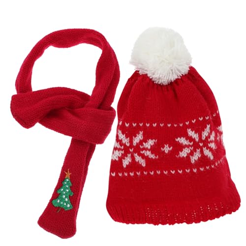 PartyKindom Miniatur Schneemann Mütze und Schal Weicher Gestrickter Mini Hut mit Schneeflocken Design und Weihnachtsbaum Schal Dekoratives Zubehör für Puppen Weinflaschen DIY Bastelarbeiten PartyKindom Miniatur Schneemann Mütze und Schal Weicher Gestrickter Mini Hut mit Schneeflocken Design und Weihnachtsbaum Schal Dekoratives Zubehör für Puppen Weinflaschen DIY Bastelarbeiten von PartyKindom