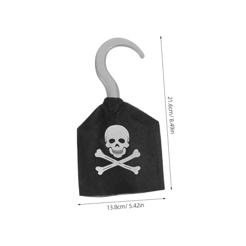 PartyKindom Piratenhaken Kunststoff mit Abgerundeten Kanten Sicherer Haken für Halloween Kostüm Vielseitiges Segelzubehör für Jungen und Mädchen Robust und Kindgerecht für Rollenspiele PartyKindom Piratenhaken Kunststoff mit Abgerundeten Kanten Sicherer Haken für Halloween Kostüm Vielseitiges Segelzubehör für Jungen und Mädchen Robust und Kindgerecht für Rollenspiele von PartyKindom