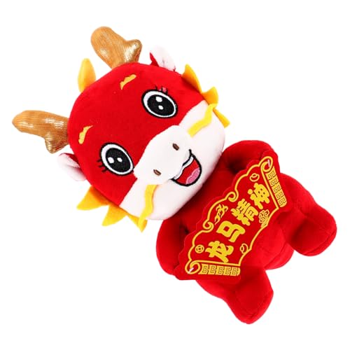 PartyKindom Plüsch Drache Stofftier Glücksbringer Chinesisches Neujahr Maskottchen Dekoration Kuscheltier für Sofa Wohnzimmer PartyKindom Plüsch Drache Stofftier Glücksbringer Chinesisches Neujahr Maskottchen Dekoration Kuscheltier für Sofa Wohnzimmer von PartyKindom