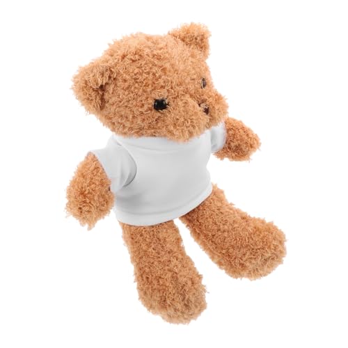 PartyKindom Plüschbär mit Blanko T Shirt zum Selbstgestalten Weiches Kuscheltier für Erwachsene DIY Sublimation Stofftier zu Weihnachten Geburtstagen und Babypartys PartyKindom Plüschbär mit Blanko T Shirt zum Selbstgestalten Weiches Kuscheltier für Erwachsene DIY Sublimation Stofftier zu Weihnachten Geburtstagen und Babypartys von PartyKindom