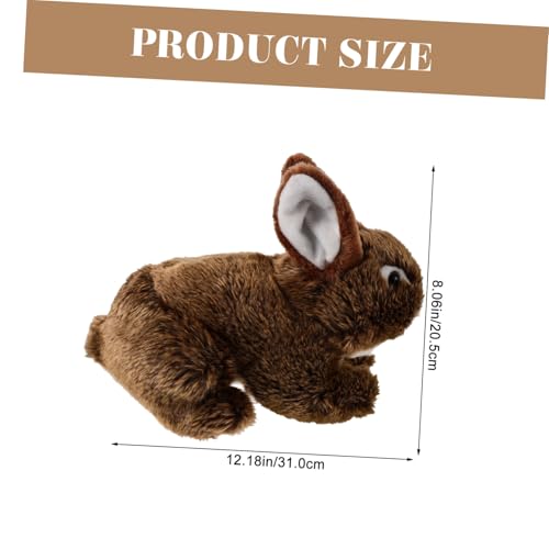 PartyKindom Plüschhase Kuscheltier Lebensecht Braun Weiches Stofftier für Niedlicher Hase als Kuscheliges Plüsch Kaninchen Umarmen PartyKindom Plüschhase Kuscheltier Lebensecht Braun Weiches Stofftier für Niedlicher Hase als Kuscheliges Plüsch Kaninchen Umarmen von PartyKindom