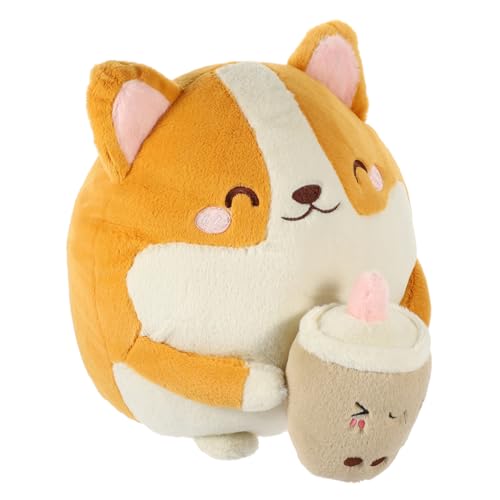 PartyKindom Plüschtier Hund Kuscheliges Corgi Milchtee Becher Weiches Stofftier für Mädchen Jungen Geburtstag Deko Niedliches Plüsch Kuscheltier Tierarzt PartyKindom Plüschtier Hund Kuscheliges Corgi Milchtee Becher Weiches Stofftier für Mädchen Jungen Geburtstag Deko Niedliches Plüsch Kuscheltier Tierarzt von PartyKindom