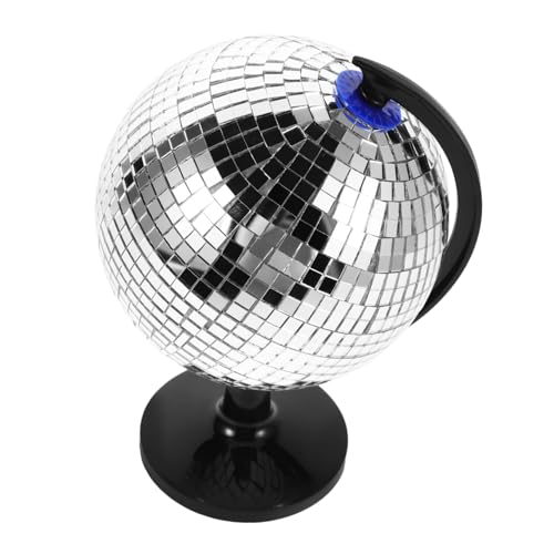 PartyKindom Reflektierender Disco Silber mit Drehbarem Design Stilvolle Schreibtischdekoration für Büro Einzigartiges für Männer Kreative Atmosphäre durch Faszinierende Lichtspiele PartyKindom Reflektierender Disco Silber mit Drehbarem Design Stilvolle Schreibtischdekoration für Büro Einzigartiges für Männer Kreative Atmosphäre durch Faszinierende Lichtspiele von PartyKindom