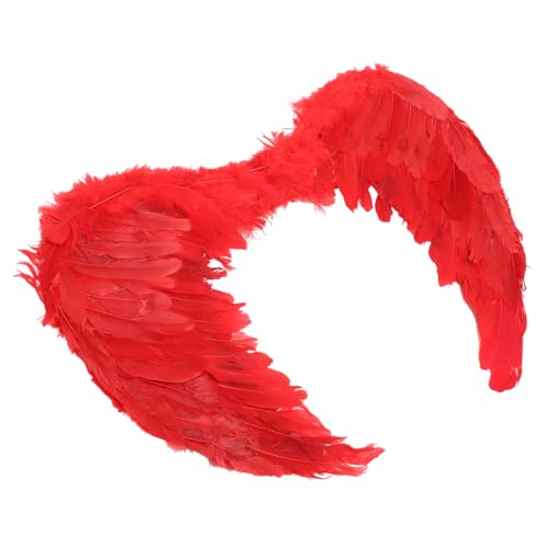 PartyKindom Rotes Engelsflügel Kostüm Flügel Party Deko mit Elastischem Band für Erwachsene Leichte Bequeme Federflügel Verkleidung Foto Requisite PartyKindom Rotes Engelsflügel Kostüm Flügel Party Deko mit Elastischem Band für Erwachsene Leichte Bequeme Federflügel Verkleidung Foto Requisite von PartyKindom