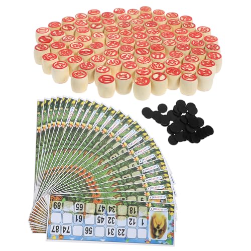 PartyKindom Russian Bingo Brettspiel Set aus Holz mit Nummerierten Spielsteinen Ø Vielseitiges Familienspiel für Partys und Geselliges Spiel Langlebiges Praktisches Spielzubehör PartyKindom Russian Bingo Brettspiel Set aus Holz mit Nummerierten Spielsteinen Ø Vielseitiges Familienspiel für Partys und Geselliges Spiel Langlebiges Praktisches Spielzubehör von PartyKindom