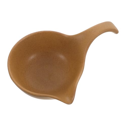 PartyKindom Satz Teelöffel Keramik Teezubereitung Utensilien Teeservice Keramik Teemesslöffle Retro-Würfel Zappelstatuen für Wasserflasche Retro-Löffel aus Legierung Scoop Brown von PartyKindom