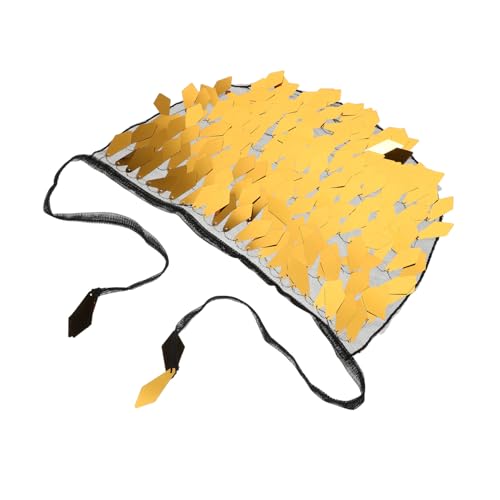 PartyKindom Schwarzer Goldfarbener Bauchtanz Halbgesichts Schleier mit Pailletten Atmungsaktives Weiches Tanz accessoire für Damen Ethnisches Design für Karneval und Cosplay PartyKindom Schwarzer Goldfarbener Bauchtanz Halbgesichts Schleier mit Pailletten Atmungsaktives Weiches Tanz accessoire für Damen Ethnisches Design für Karneval und Cosplay von PartyKindom