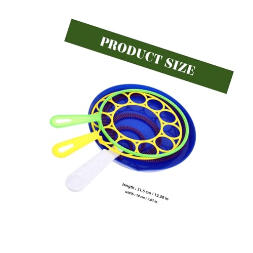 PartyKindom Teiliges Bubble Wand Outdoor Seifenblasen aus Sicherem Kunststoff Großer Bubble Maker für Spaß im Park und Garten Leichte Tragbare Seifenblasen Ringe in Zufälligen Zufällige Farbe PartyKindom Teiliges Bubble Wand Outdoor Seifenblasen aus Sicherem Kunststoff Großer Bubble Maker für Spaß im Park und Garten Leichte Tragbare Seifenblasen Ringe in Zufälligen Zufällige Farbe von PartyKindom