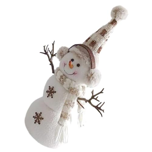 PartyKindom Weihnachtliche Plüschfigur Schneemann mit Hohem Hut Kreative Tischdeko für Xmas Party Kuscheliges Weihnachtsaccessoire für Festliche Raumgestaltung PartyKindom Weihnachtliche Plüschfigur Schneemann mit Hohem Hut Kreative Tischdeko für Xmas Party Kuscheliges Weihnachtsaccessoire für Festliche Raumgestaltung von PartyKindom
