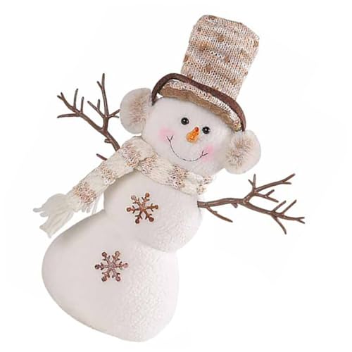 PartyKindom Weihnachtliche Schneemann Puppe mit Kurzem Hut Kreative Tischdekoration Detailreiche Handwerkskunst Festliche Weihnachtsdekoration für Zuhause und Büro PartyKindom Weihnachtliche Schneemann Puppe mit Kurzem Hut Kreative Tischdekoration Detailreiche Handwerkskunst Festliche Weihnachtsdekoration für Zuhause und Büro von PartyKindom