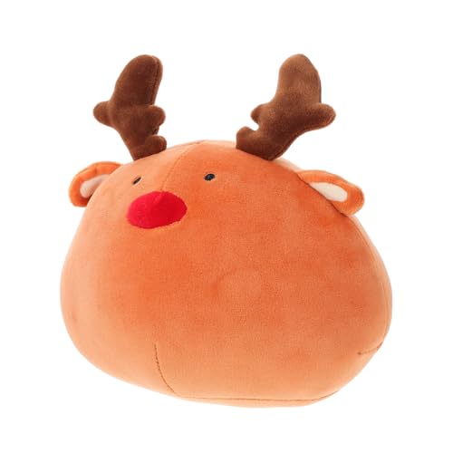PartyKindom Weihnachtlicher Plüsch Elch Kuschelkissen Weiches Stofftier Kinderbegleiter Dekoratives Xmas Desktop Ornament für Wohnzimmer Schlafzimmer und Büro PartyKindom Weihnachtlicher Plüsch Elch Kuschelkissen Weiches Stofftier Kinderbegleiter Dekoratives Xmas Desktop Ornament für Wohnzimmer Schlafzimmer und Büro von PartyKindom