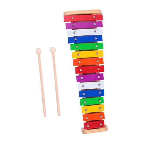 PartyKindom Xylophon für Kleinkinder aus Natürlichem Holz mit Mehrfarbigen Aluminium Tasten Robustes Glockenspiel Kindersicheres Musikinstrument Frühes Lernspielzeug für Mädchen und Jungen PartyKindom Xylophon für Kleinkinder aus Natürlichem Holz mit Mehrfarbigen Aluminium Tasten Robustes Glockenspiel Kindersicheres Musikinstrument Frühes Lernspielzeug für Mädchen und Jungen von PartyKindom