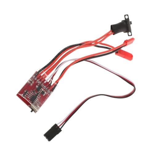 PartyKindom gebürstet esc RC-Car-Controller RC-Boot ESC Knopfschalter RC-Car ESC RC-Controller RC Boot Geschwindigkeitsregler Ferngesteuertes Boot Zubehör Bürstenmotor esc 30a esc RC-Motor Abs von PartyKindom