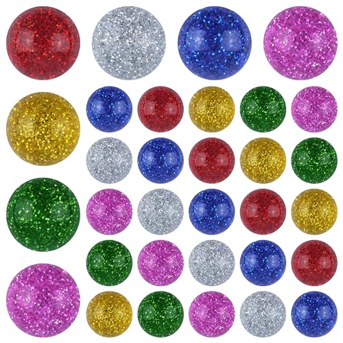 PartyPack Glitter Jump Ball Hüpfball - 24x - Kindergeburtstag Gastgeschenke Flummis Mitgebsel Kindergeburtstag Spiele, Give Aways, Mitbringsel, Adventskalender Inhalt oder Schultüten füllung. von PartyPack