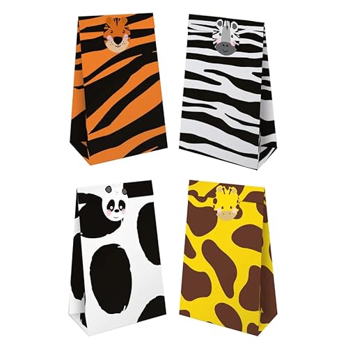 PartyPal 4 Bonbontüten * Tiere * + 4 Verschiedene Klebesticker zum verschließen der Tüten für Mitgebsel zum Kindergeburtstag und Mottoparty | Geschenktüten Mitgebseltüten Tüten Kinder Geburtstag PartyPal 4 Bonbontüten * Tiere * + 4 Verschiedene Klebesticker zum verschließen der Tüten für Mitgebsel zum Kindergeburtstag und Mottoparty | Geschenktüten Mitgebseltüten Tüten Kinder Geburtstag von PartyPal