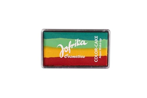 PartyXPeople Jofrika Color-Cake Hippie I 4 farbige Aqua Schminke I Wasserlöslich I Leichte Handhabung | Wischfeste Schminke | bunt 708843 - STD von PartyXPeople