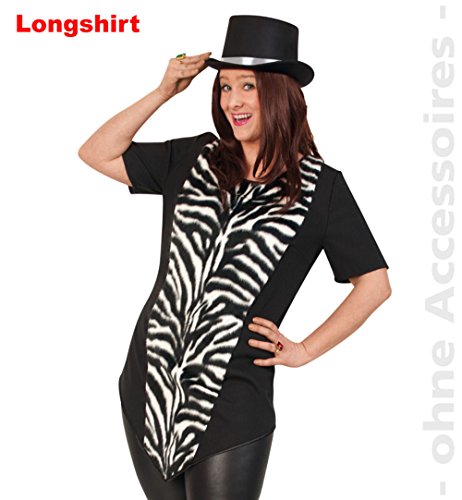 Damenkostüm Zebra XXL Größe 54 Tierkostüm Fasching Karneval von Partychic