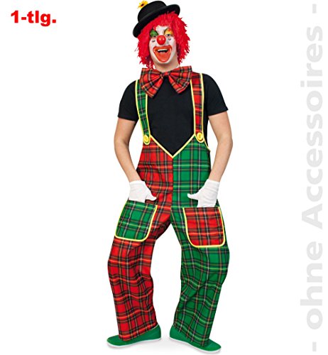 Kostüm "CLOWN McCheck" Clown-Latzhose Gr. M, XL & XXXL (Medium) von Partychic