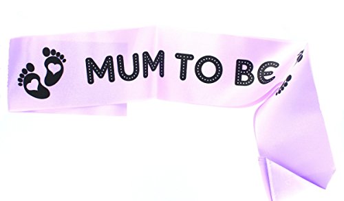 Baby Shower “Mum To Be” Purple Sash Baby Shower Accessory Gift von Henbrandt