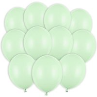 Hellgrüne Luftballons, extra stabil, 100 Stück, 23cm von Partydeco PL