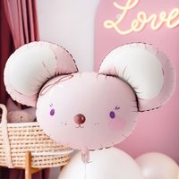 3D-Folienballon Kleine Maus, 75cm x 46cm, heliumgeeignet von Partydeco