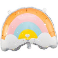 3D-Folienballon "Regenbogen", 55cm x 40cm von Partydeco