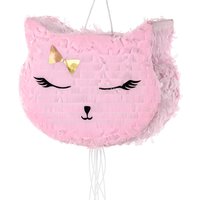 Katzen-Pinata aus Pappe, 35cm x 27cm von Partydeco