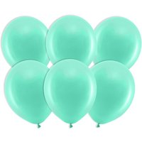 Mintgrüne Pastell-Ballons, 10 Stück, Ø 23cm von Partydeco