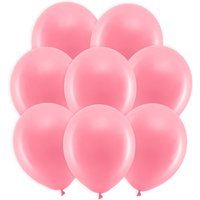 Rosarote Latexballons, 10 Stück, 30cm von Partydeco