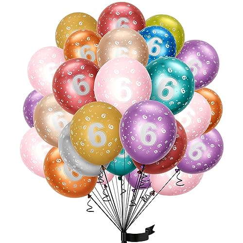 balloon Geburtstag zahlen luftballon 6 jahre | Folienballon 6. 15Pcs 32m Luftballons Mädchen Junge Geburtstagsdeko-Ballon Zahl Deko zum Geburtstag-fliegt mit Helium balloon Geburtstag zahlen luftballon 6 jahre | Folienballon 6. 15Pcs 32m Luftballons Mädchen Junge Geburtstagsdeko-Ballon Zahl Deko zum Geburtstag-fliegt mit Helium von Partyhausy